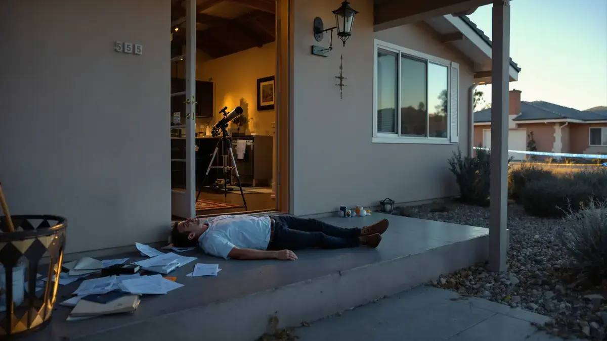 Een beroemde wetenschapper van verre planeten neergeschoten in zijn huis bij Los Angeles een schokkend en ondergewaardeerd drama