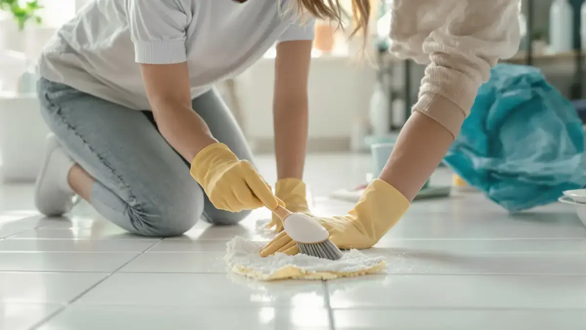 Dit huisgemaakte mengsel van 4 ingrediënten maakt zwarte voegen in je badkamer weer schoon in 15 minuten zonder bleekmiddel en zonder moeite