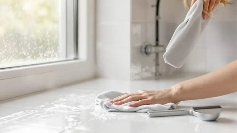 Eén minuut per dag om ongemerkt schimmel van de voegen in uw badkamer te verwijderen