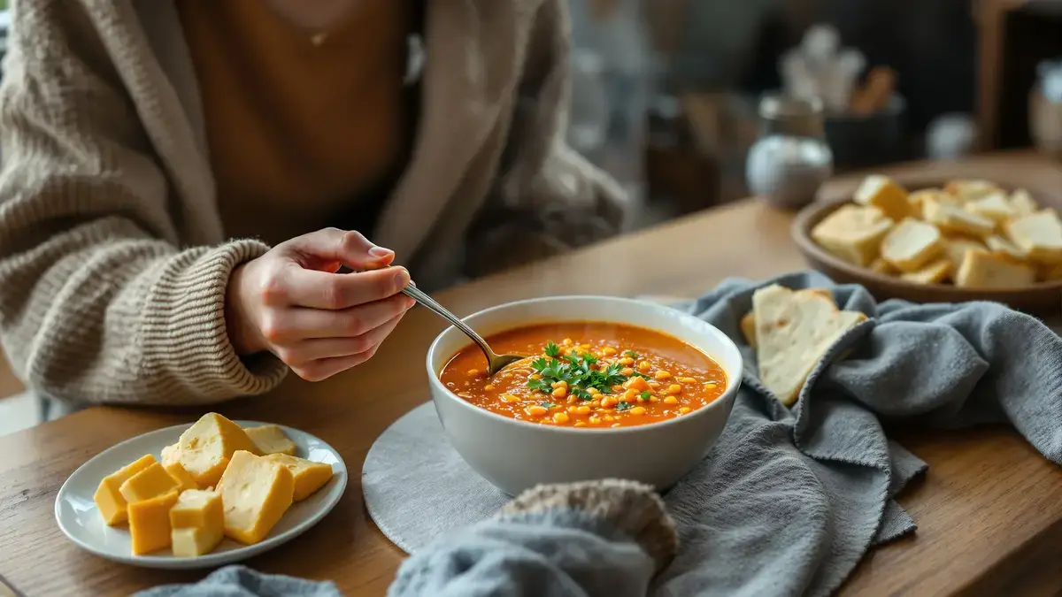 Het recept voor de perfecte rode linzensoep om je op te vrolijken
